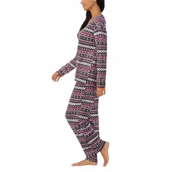 COPY - Nautica Ladies' 2-piece PJ Set, Gray (Fairisle) Women's Size 3XL - Picture 2 of 2